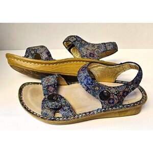 Alegria Vienna Aztec Dottie Sandals 36 US 6 - 6.5 Mosaic Stained Glass Comfort